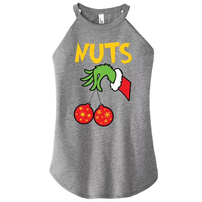 Chest Nuts Matching Chestnuts Funny Christmas Couples Nuts Women’s Perfect Tri Rocker Tank