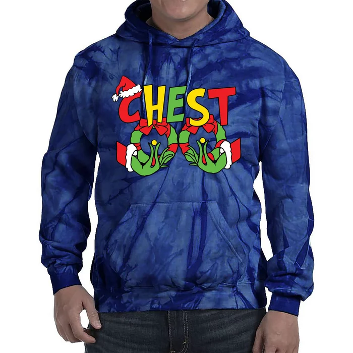 Chest Nuts Matching Chestnuts Funny Christmas Couples Nuts Tie Dye Hoodie