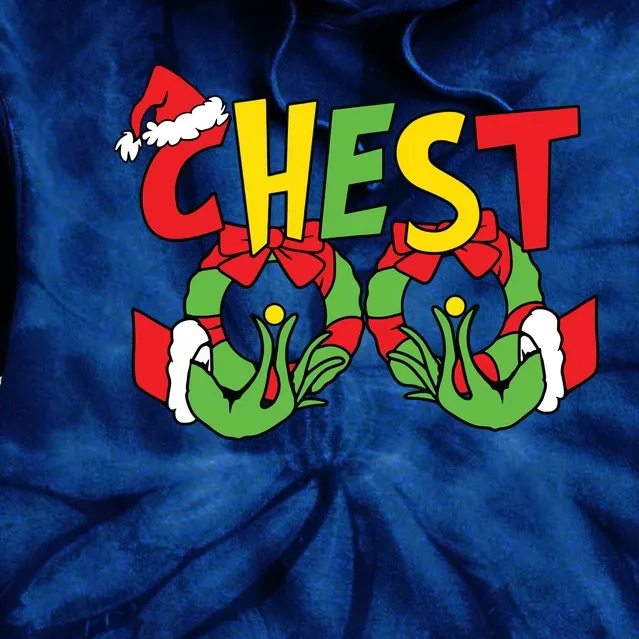 Chest Nuts Matching Chestnuts Funny Christmas Couples Nuts Tie Dye Hoodie