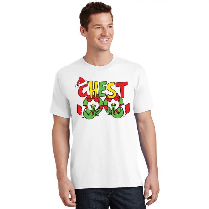 Chest Nuts Matching Chestnuts Funny Christmas Couples Nuts T-Shirt