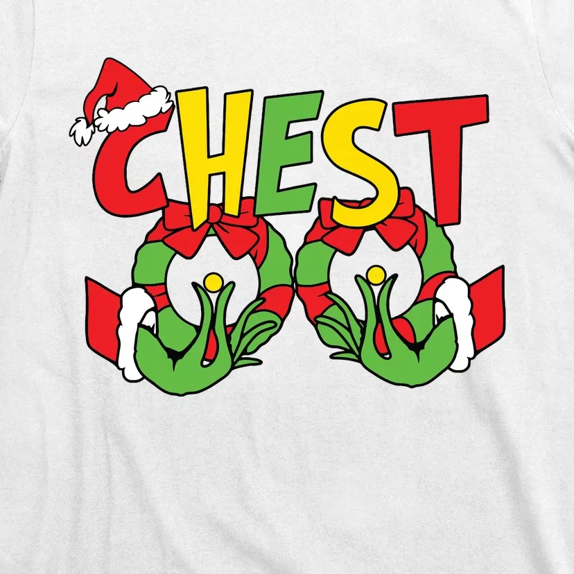 Chest Nuts Matching Chestnuts Funny Christmas Couples Nuts T-Shirt