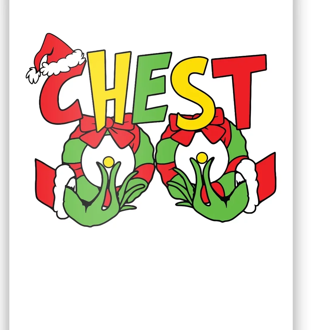 Chest Nuts Matching Chestnuts Funny Christmas Couples Nuts Poster