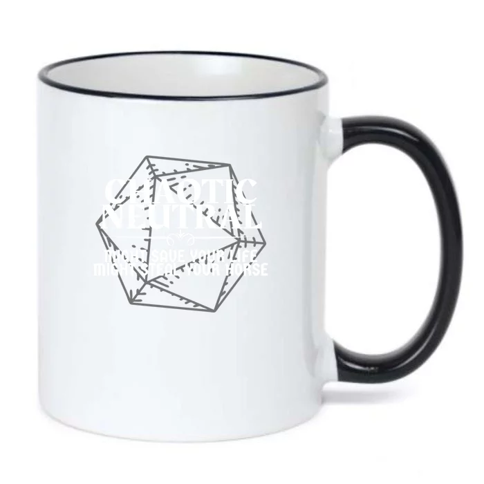 Chaotic Neutral Might Save Your Life. Might Steal Your Horse Dnd Character Ali Black Color Changing Mug