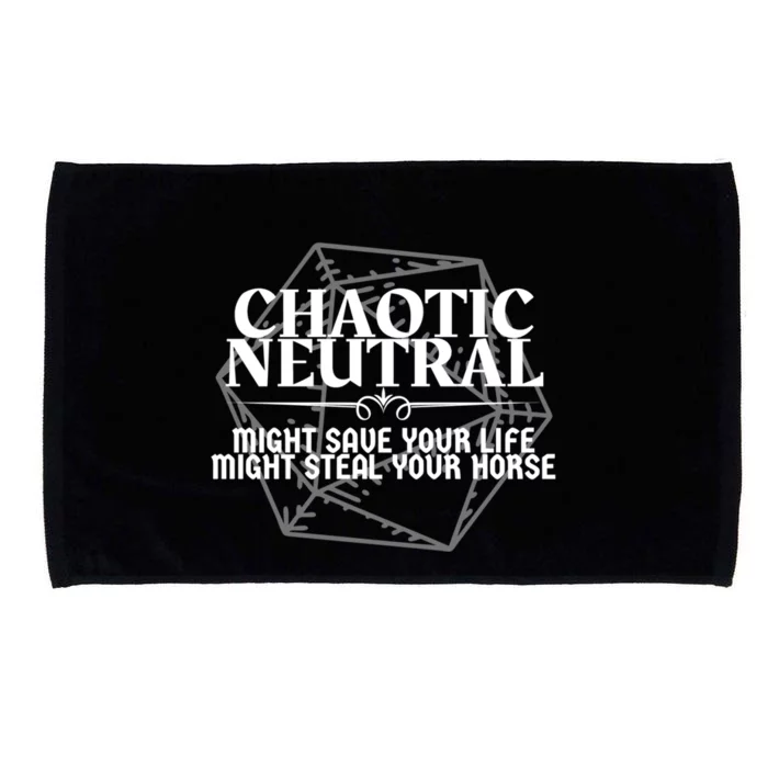 Chaotic Neutral Might Save Your Life. Might Steal Your Horse Dnd Character Ali Microfiber Hand Towel