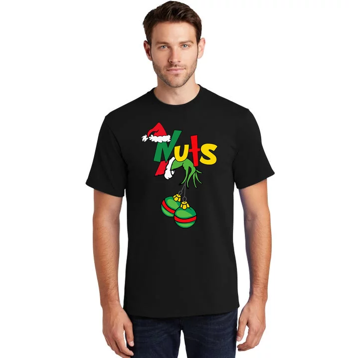 Chest Nuts Matching Chestnuts Funny Christmas Couples Nuts Tall T-Shirt