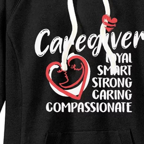 Caregiver Nurses Medical Love Caregiver Appreciation Day Women's Fleece Hoodie