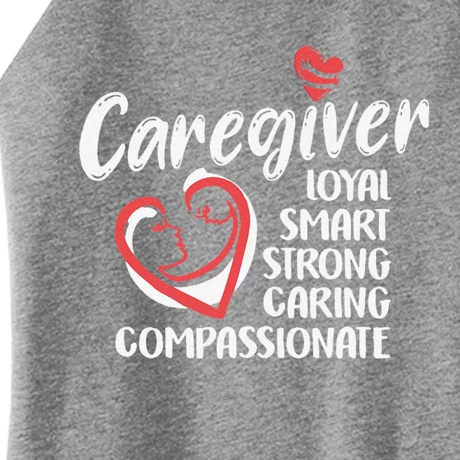 Caregiver Nurses Medical Love Caregiver Appreciation Day Women’s Perfect Tri Rocker Tank