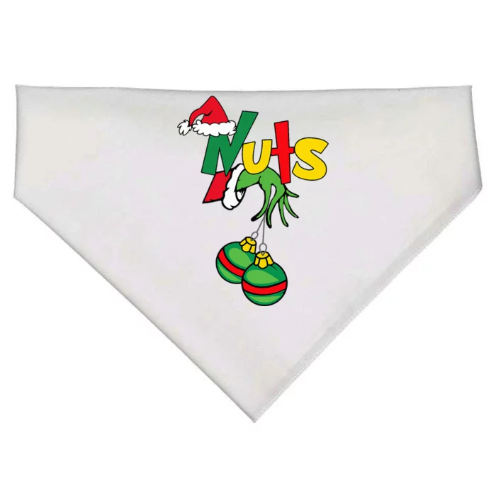 Chest Nuts Matching Chestnuts Funny Christmas Couples Nuts USA-Made Doggie Bandana