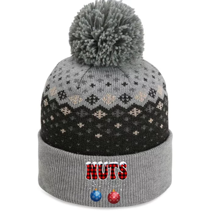 Chest Nuts Matching Chestnuts Funny Christmas Couples Nuts The Baniff Cuffed Pom Beanie