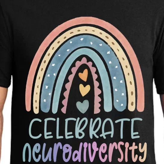 Celebrate Neurodiversity Mental Health Autism Awareness Cute Gift Pajama Set