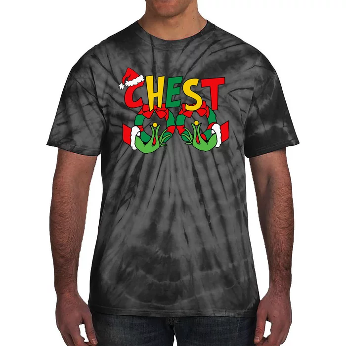 Chest Nuts Matching Chestnuts Funny Christmas Couples Nuts Tie-Dye T-Shirt