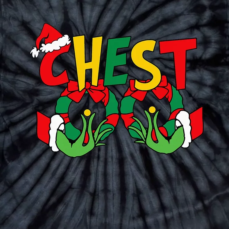 Chest Nuts Matching Chestnuts Funny Christmas Couples Nuts Tie-Dye T-Shirt