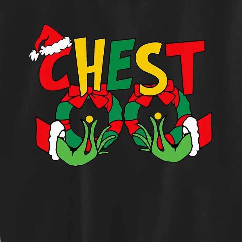 Chest Nuts Matching Chestnuts Funny Christmas Couples Nuts Kids Sweatshirt