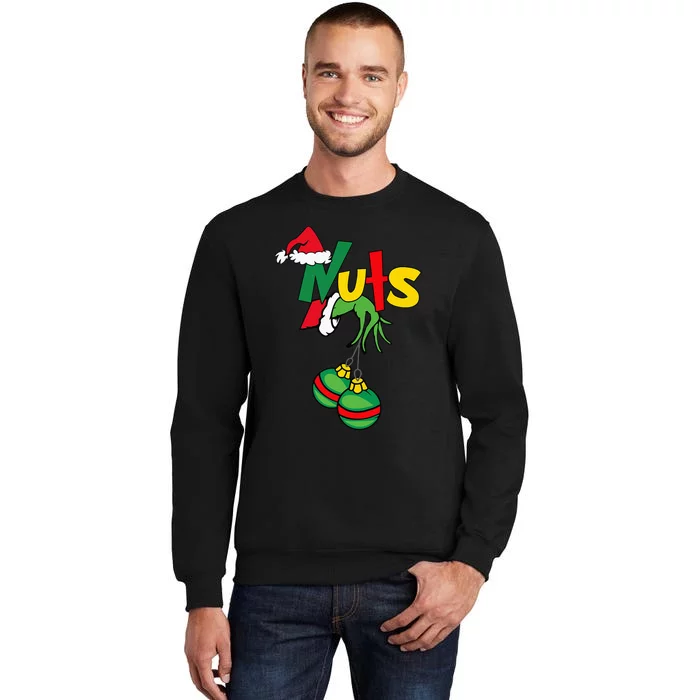 Chest Nuts Matching Chestnuts Funny Christmas Couples Nuts Tall Sweatshirt