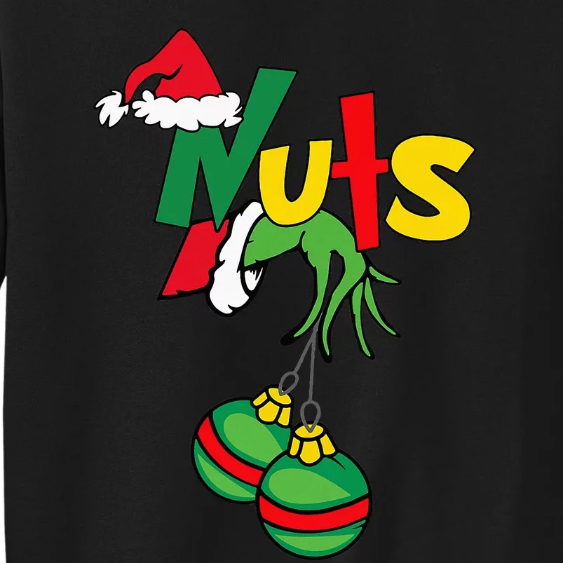 Chest Nuts Matching Chestnuts Funny Christmas Couples Nuts Tall Sweatshirt