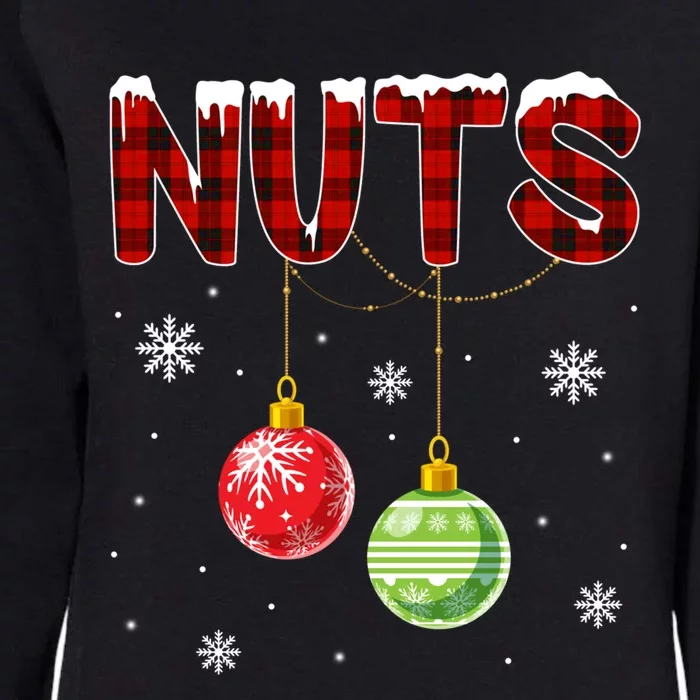 Chest Nuts Matching Chestnuts Funny Christmas Couples Nuts Gift Womens California Wash Sweatshirt