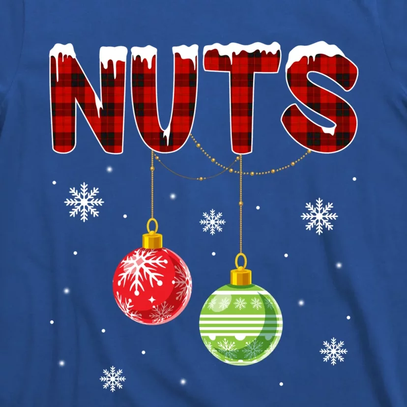 Chest Nuts Matching Chestnuts Funny Christmas Couples Nuts Gift T-Shirt