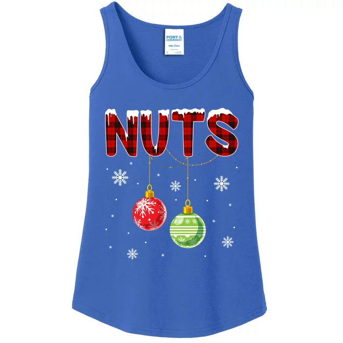 Chest Nuts Matching Chestnuts Funny Christmas Couples Nuts Gift Ladies Essential Tank