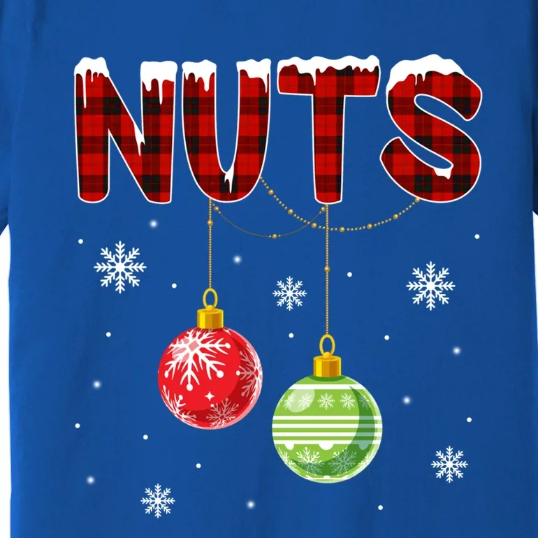 Chest Nuts Matching Chestnuts Funny Christmas Couples Nuts Gift Premium T-Shirt