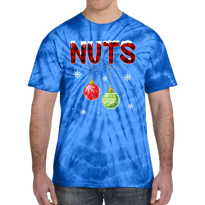 Chest Nuts Matching Chestnuts Funny Christmas Couples Nuts Gift Tie-Dye T-Shirt