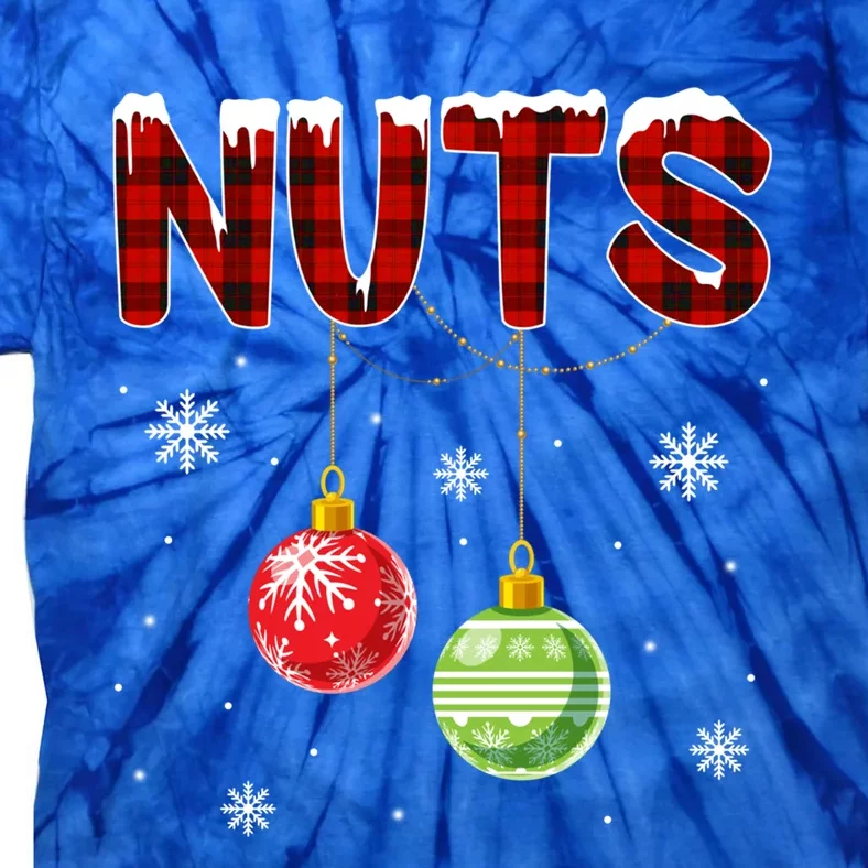 Chest Nuts Matching Chestnuts Funny Christmas Couples Nuts Gift Tie-Dye T-Shirt