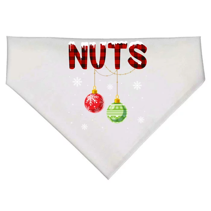 Chest Nuts Matching Chestnuts Funny Christmas Couples Nuts Gift USA-Made Doggie Bandana