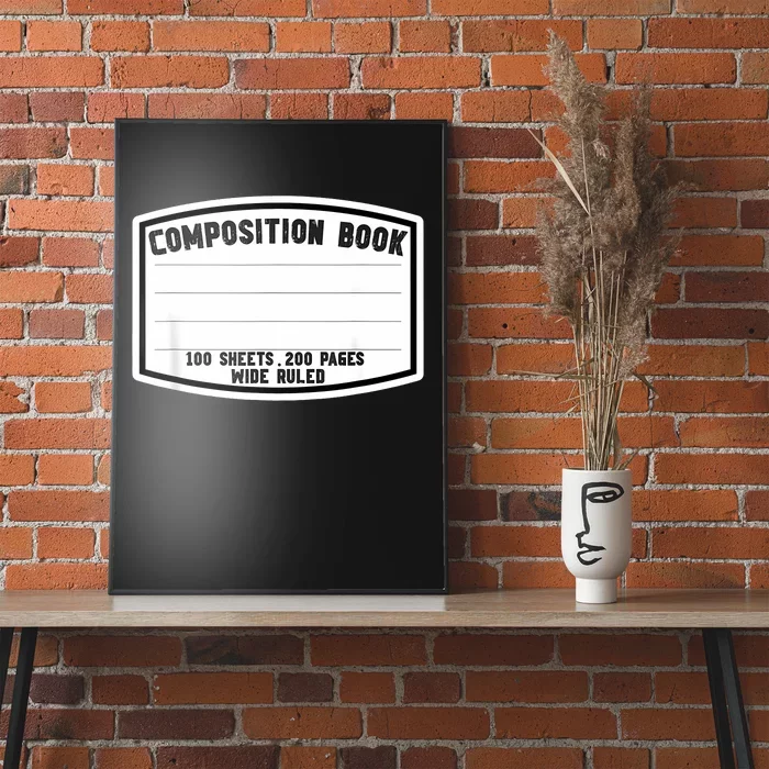 Composition Notebook Matching Group Halloween Teacher Poster