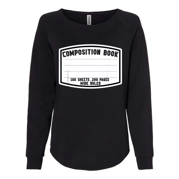 Composition Notebook Matching Group Halloween Teacher Womens California Wash Sweatshirt