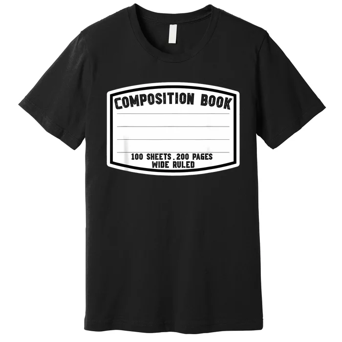 Composition Notebook Matching Group Halloween Teacher Premium T-Shirt