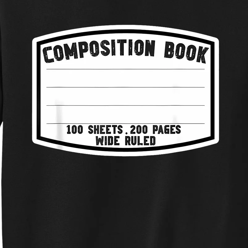 Composition Notebook Matching Group Halloween Teacher Tall Sweatshirt