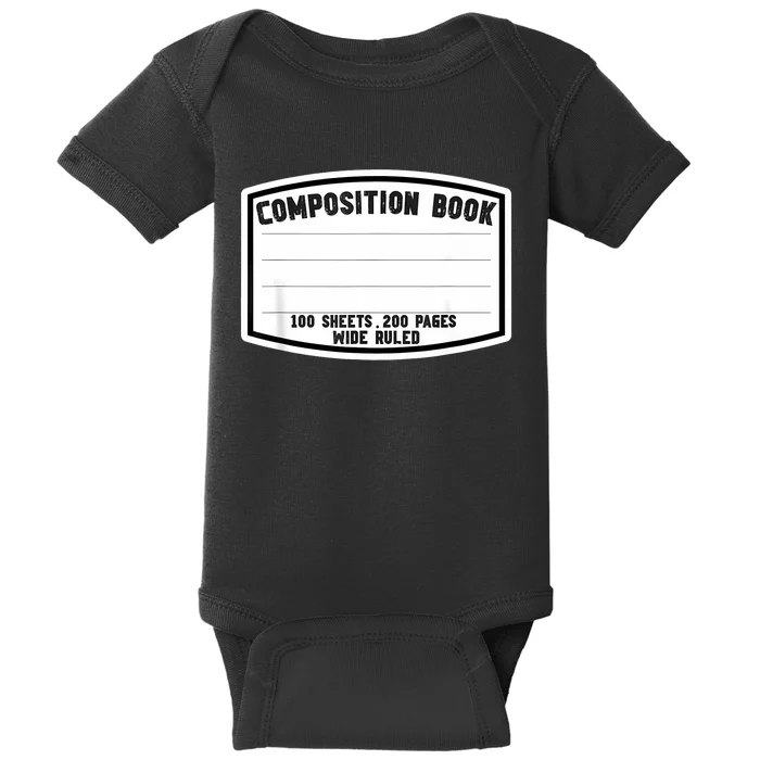 Composition Notebook Matching Group Halloween Teacher Baby Bodysuit