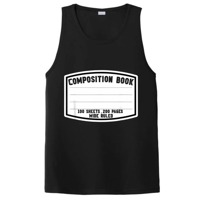 Composition Notebook Matching Group Halloween Teacher Performance Tank