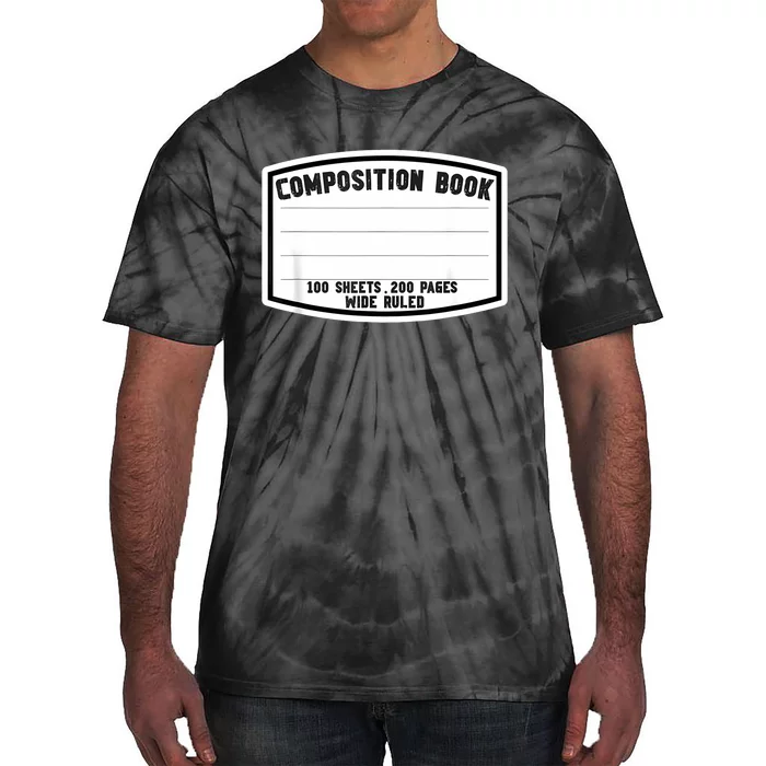 Composition Notebook Matching Group Halloween Teacher Tie-Dye T-Shirt