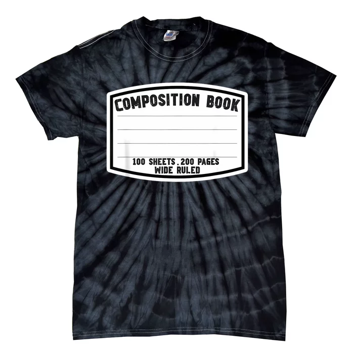 Composition Notebook Matching Group Halloween Teacher Tie-Dye T-Shirt