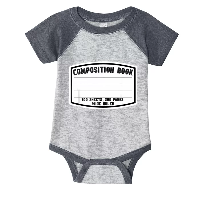 Composition Notebook Matching Group Halloween Teacher Infant Baby Jersey Bodysuit