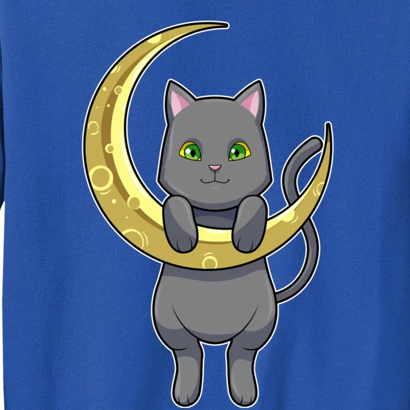 Cat Night Moon Gift Tall Sweatshirt