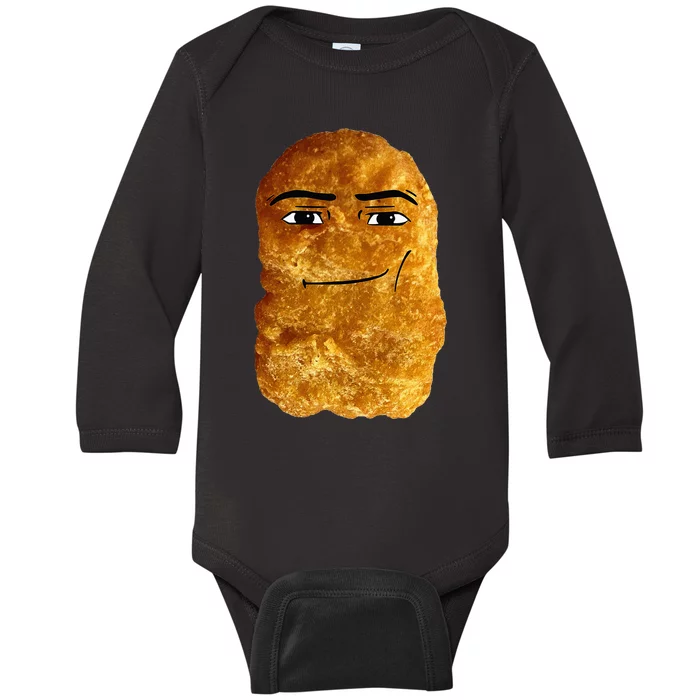 Chicken Nugget Meme Baby Long Sleeve Bodysuit