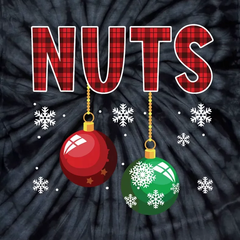 Chest Nuts Matching Chestnuts Funny Christmas Couples Nuts Tie-Dye T-Shirt