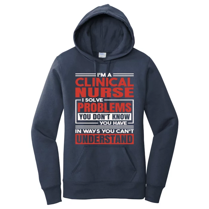 Clinical Nurse Meaningful Gift Women's Pullover Hoodie