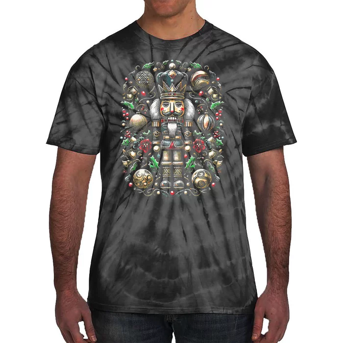 Christmas Nutcracker Merry Christmas Xmas Morning Holiday Tie-Dye T-Shirt