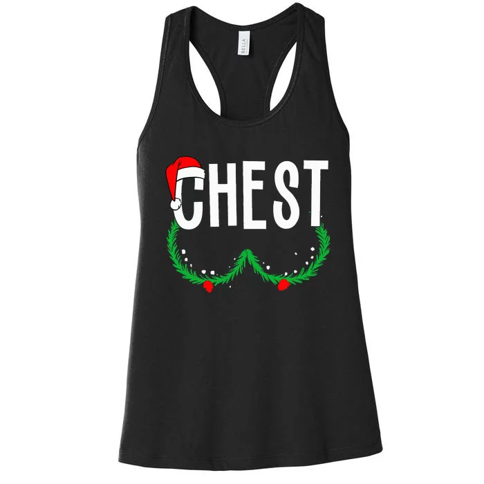 Chest Nuts Matching Chestnuts Christmas Couples Chest Women's Racerback Tank