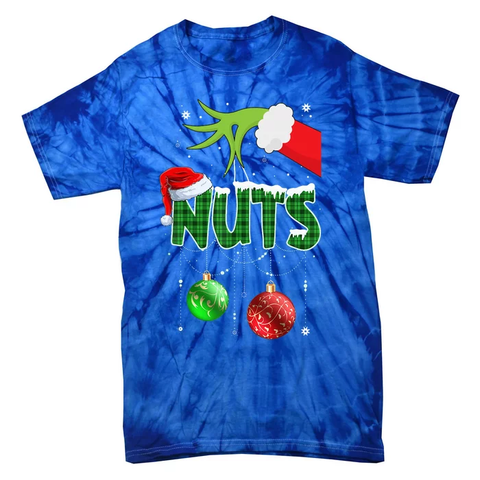 Chest Nuts Matching Chestnuts Christmas Couples Nuts Tie-Dye T-Shirt