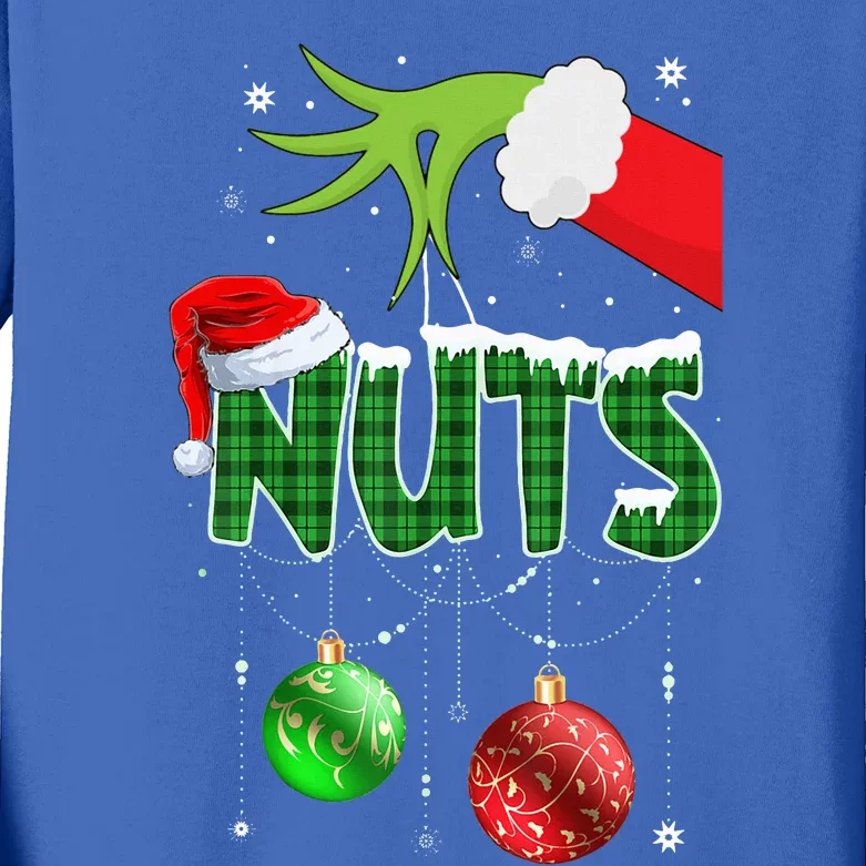 Chest Nuts Matching Chestnuts Christmas Couples Nuts Kids Long Sleeve Shirt