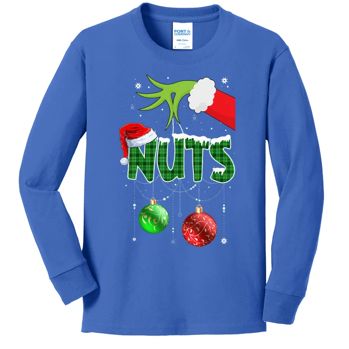 Chest Nuts Matching Chestnuts Christmas Couples Nuts Kids Long Sleeve Shirt