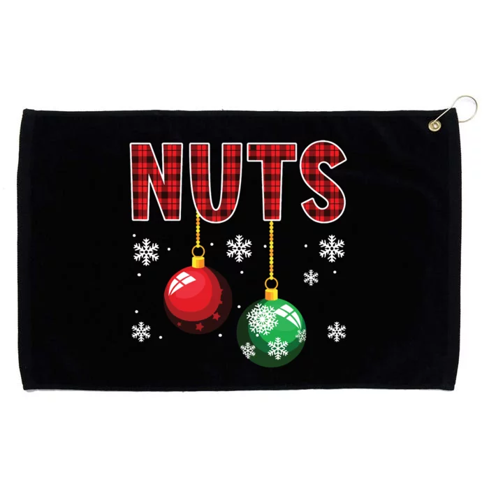 Chest Nuts Matching Chestnuts Funny Christmas Couples Nuts Grommeted Golf Towel