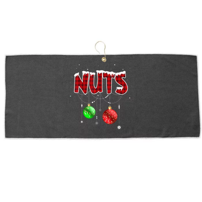 Chest Nuts Matching Chestnuts Christmas Couples Nuts Large Microfiber Waffle Golf Towel