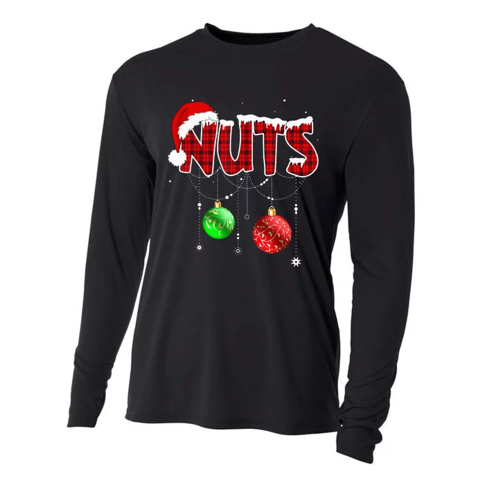 Chest Nuts Matching Chestnuts Christmas Couples Nuts Cooling Performance Long Sleeve Crew