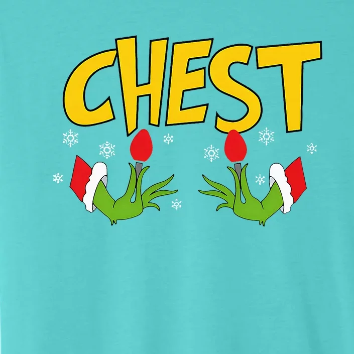 Chest Nuts Matching Chestnuts Funny Christmas Couples Chest ChromaSoft Performance T-Shirt