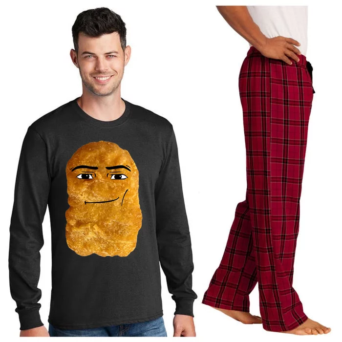 Chicken Nugget Meme Long Sleeve Pajama Set