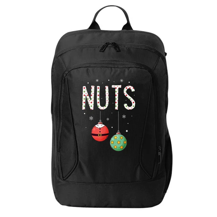 Chest Nuts Matching Funny Christmas Couples Chestnuts Nuts City Backpack